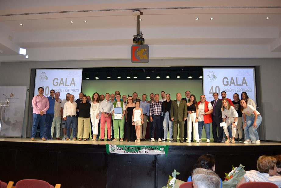 El Deportivo Córdoba celebró la gala de su 40º Aniversario