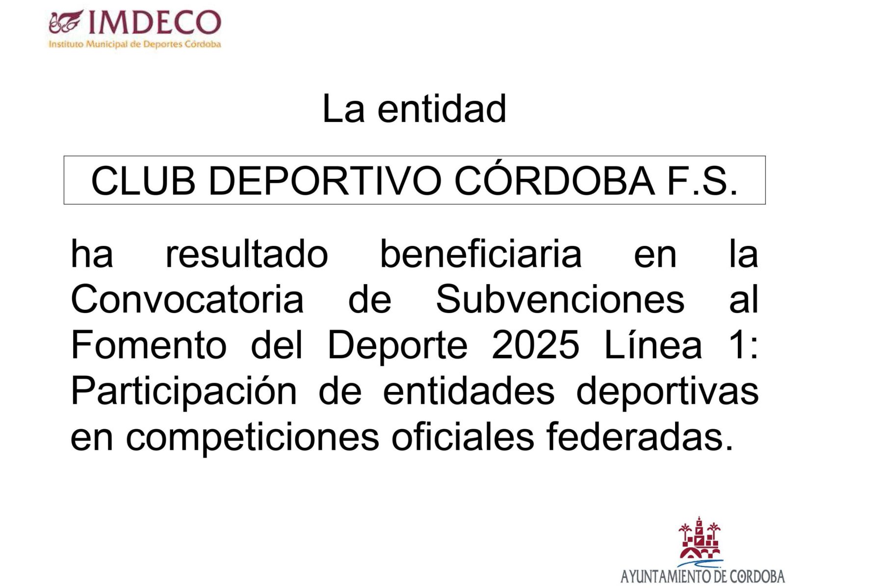 Publicidad IMDECO Linea 1